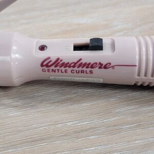 Windmere Gentle Curls 3/4in Flocked Barrel Curling Iron Mauve Burgundy FC-17649